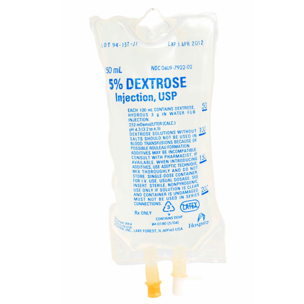 5% Dextrose Injection, USP 250mL Bag 5% Dextrose Injection, USP 250mL Bag
