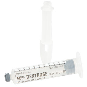 50% Dextrose Injection, USP 25grams (0.5g/mL) 50mL Syr