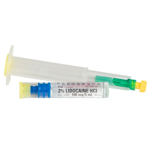 2% Lidocaine HCI Inj., USP 100mg/5mL Syr
