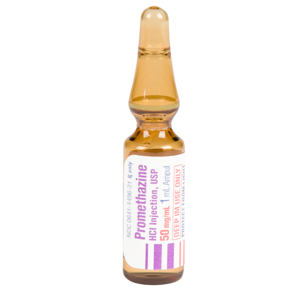 Promethazine HCI Injection, USP 50mg/mL 1mL Ampule