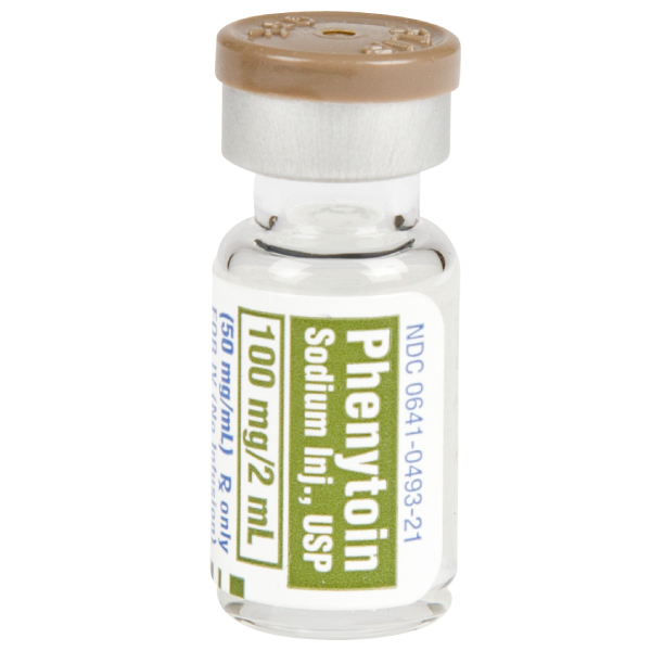 Phenytoin Sodium Inj., USP 100mg/2mL (50mg/mL) Vial