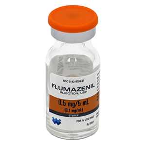 Flumazenil Injection, USP 0.5mg/5mL (0.1mg/mL) Vial