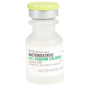 Bacteriostatic 0.9% Sodium Chloride Injection, USP 10mL Vial Bacteriostatic 0.9% Sodium Chloride Injection, USP 10mL Vial