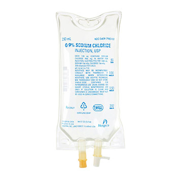 0.9% Sodium Chloride Injection, USP 250mL Bag