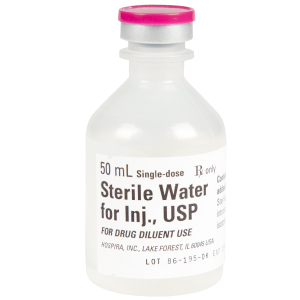 Sterile Water For Injection, USP 50mL Vial