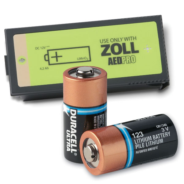 AED, Zoll Battery Type 123 Lithium 10/Pk
