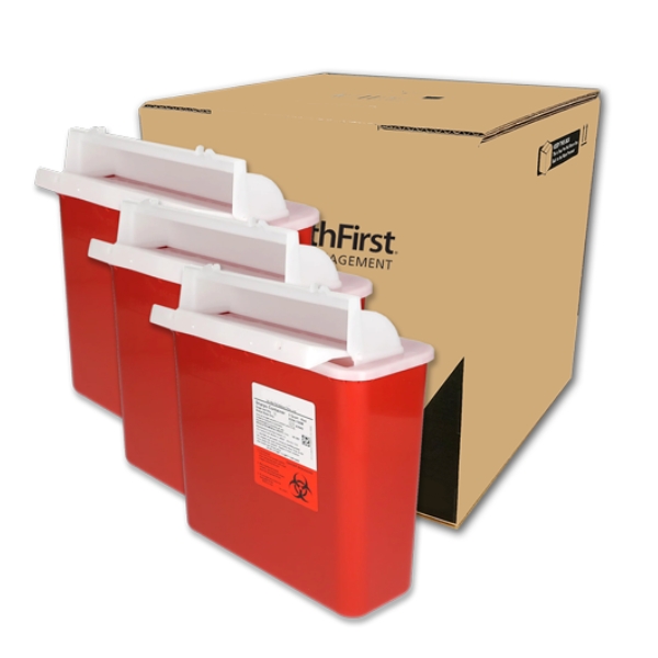 5 Quart Sharps Mailback Disposal Container (Pack of 3)