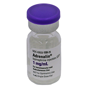 Adrenalin® (Epinephrine Injection, USP) 1mg/mL 1:1000 Vial