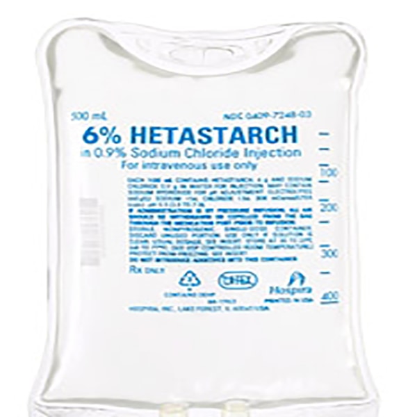 6% Hetastarch in 0.9% Sodium Chloride Injection 500mL bag