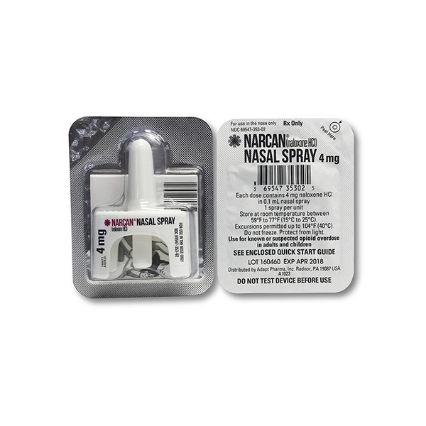 Narcan Naloxone HCl Nasal Spray 4mg/1mL Single Unboxed Narcan Naloxone HCl Nasal Spray 4mg/1mL Single Unboxed