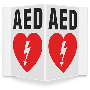 AED, Wall Sign