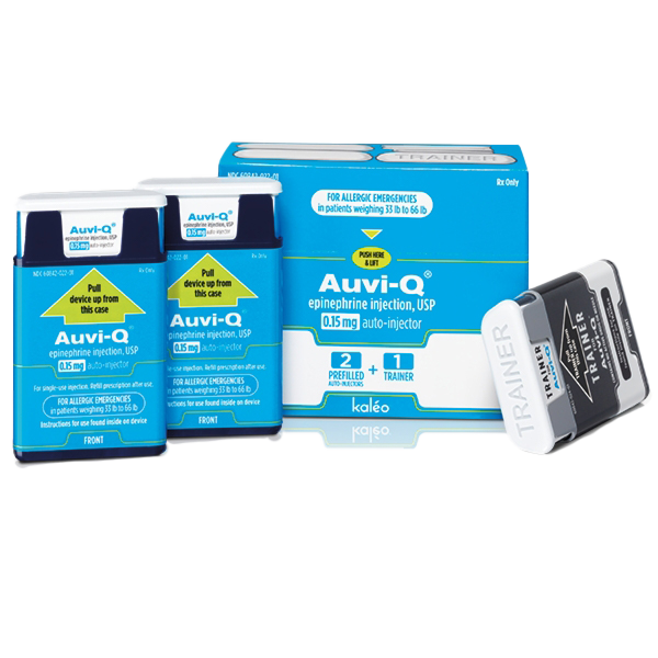 AUVI-Q® Epinephrine Injection, USP 0.15mg 2-Pack Auto-Injector