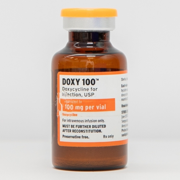 Doxy 100 Doxycycline For Injection, USP 100mg per vial 20mL Vial