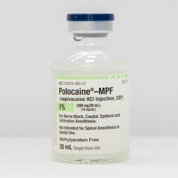 Polocaine(R) -Mpf (Mepivacaine HCl Injection, USP) 1% 300mg per 30mL (10mg per mL) 30mL Vial
