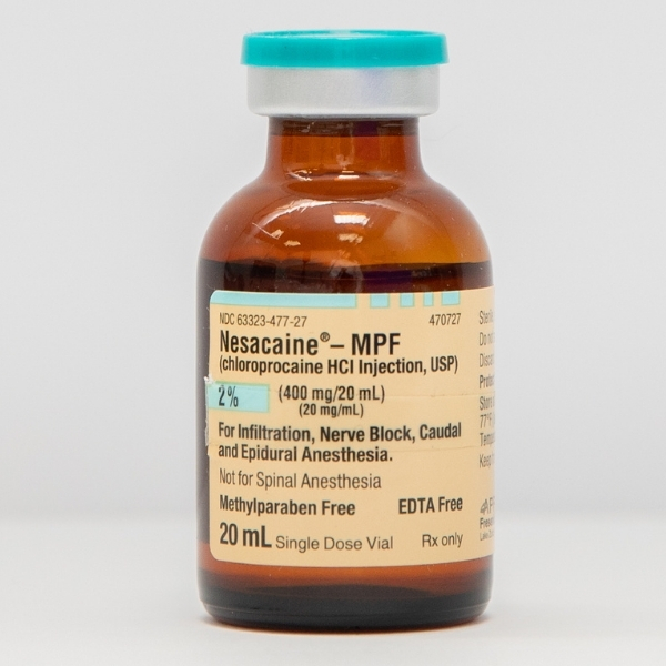 Nesacaine(R) -MPF (Chloroprocaine HCl Injection, USP) 2% (400mg per 20mL) (20mg per mL) 20mL Vial
