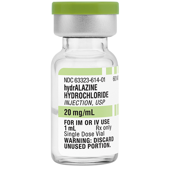 Hydralazine Hydrochloride Injection, USP 20mg/mL 1mL Vial