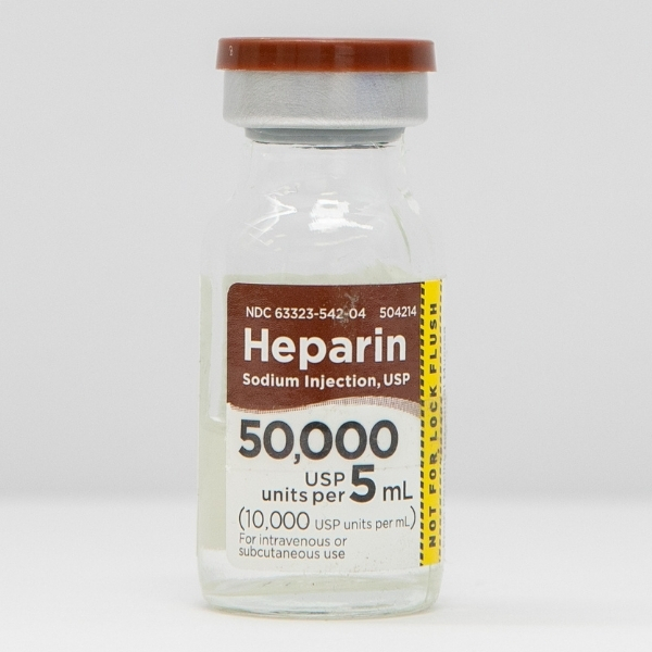Heparin Sodium Injection, USP 50,000 USP Units per 5mL (10,000 USP Units per mL) 5mL Vial