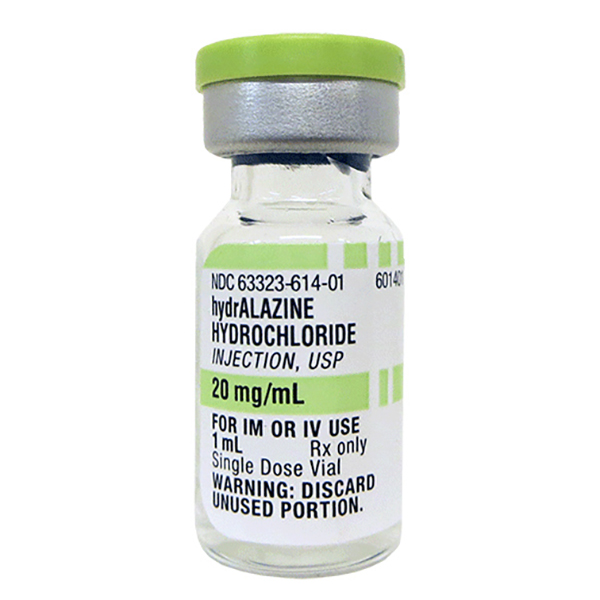 Hydralazine Hydrochloride Injection, USP 20mg per mL 1mL Vial