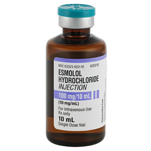 Esmolol Hydrochloride Injection 100 mg/10 mL (10mg/mL) 10 mL Vial