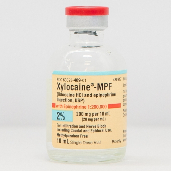 Xylocaine(R) -MPF with Epinephrine 1:200,000 2% 200mg per 10mL (20mg per mL) 10mL VIAL