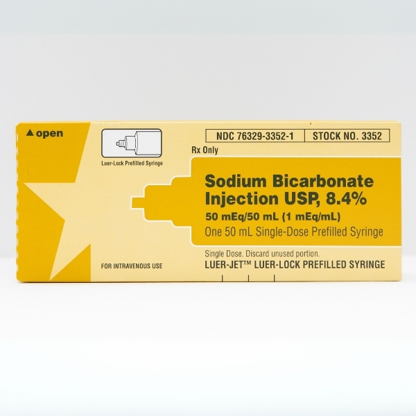 Sodium Bicarbonate Injection USP, 8.4% 50 Meq/50 mL (1 Meq/ML) Luer-Jet™ Syr