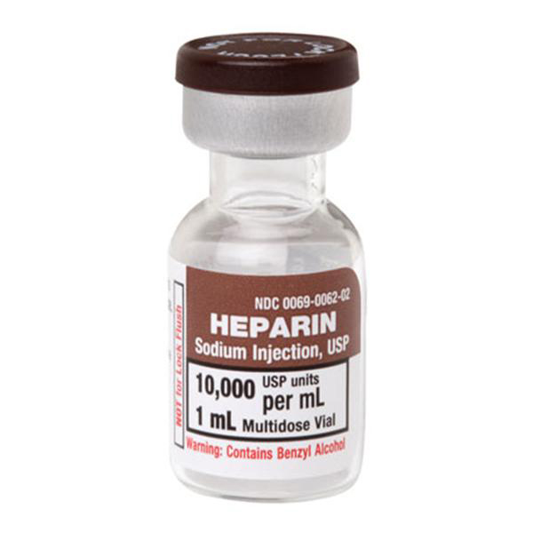 Heparin Sodium Injection, USP 10,000 USP Units/mL 1mL Vial