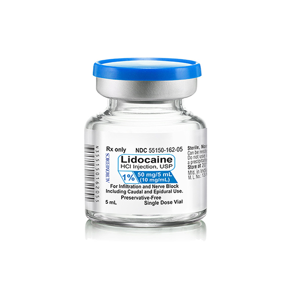 Lidocaine HCl Injection, USP 1% (50mg/5mL) (10mg/mL) 5 mL Vial