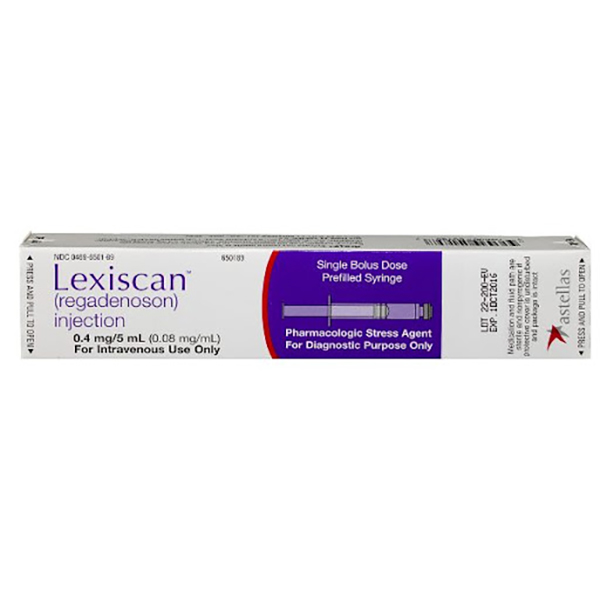 Lexiscan(R) (Regadenoson) Injection 0.4mg/5mL (0.08 mg/mL) 5mL Syr