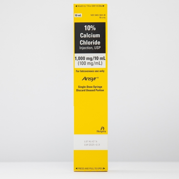 10% Calcium Chloride Injection, USP 1000MG/10ML (100MG/ML) Syr