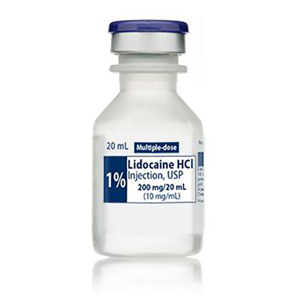 1% Lidocaine HCl Injection, USP 200mg/20mL (10mg/mL) 20mL Vial 1% Lidocaine HCl Injection, USP 200mg/20mL (10mg/mL) 20mL Vial