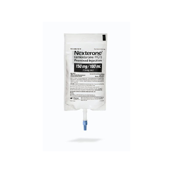 Nexterone (Amiodarone HCl) Premixed Injection 150mg/100mL (1.5mg/mL) 100mL Bag Nexterone (Amiodarone HCl) Premixed Injection 150mg/100mL (1.5mg/mL) 100mL Bag