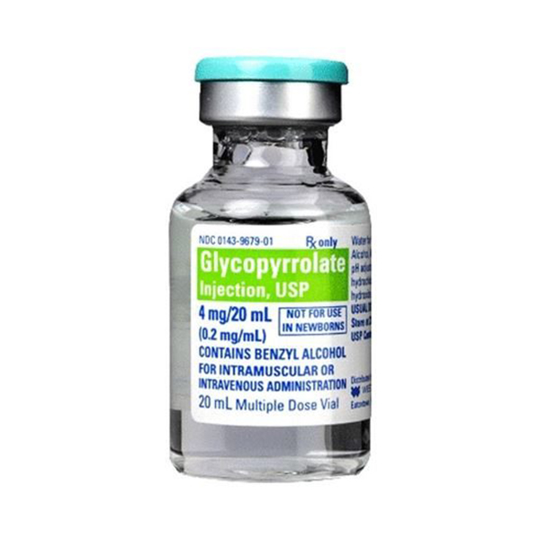 Glycopyrrolate Injection, USP 4mg/20mL (0.2mg/mL) Contains Benzyl Alcohol 20mL Vial Glycopyrrolate Injection, USP 4mg/20mL (0.2mg/mL) Contains Benzyl Alcohol 20mL Vial