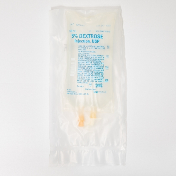 5% Dextrose Injection, USP 250mL Bag