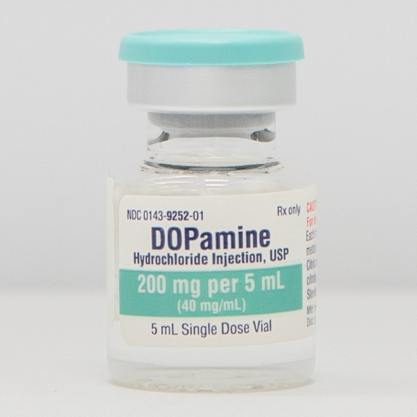Dopamine Hydrochloride Injection, USP 200MG/5ML (40MG/ML) 5ML Vial