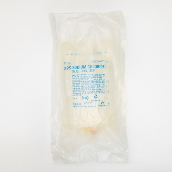 0.9% Sodium Chloride Injection, USP 500ML Bag