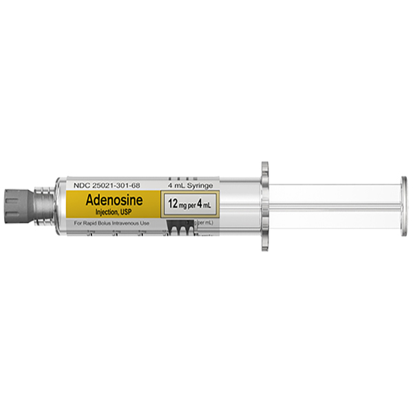 Adenosine Injection, USP 12mg per 4mL (3mg per mL) 4mL Syringe