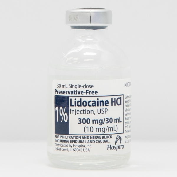 1% Lidocaine HCl Injection, USP 300MG/30ML (10MG/ML) 30ML Vial