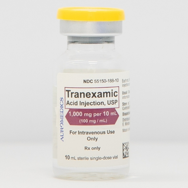 Tranexamic Acid Injection 1000mg per 10mL (100mg/mL) 10mL Vial