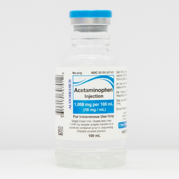 Acetaminophen Injection 1,000MG per 100ML (10MG/ML) 100ML Vial