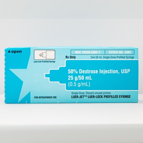 50% Dextrose Injection, USP 25g/50ml (0.5 G/ML) 50ml Luer-Jet™ Syr