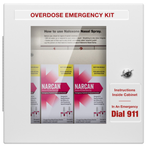 Naloxone Wall Cabinet, Non-Locking, No Alarm