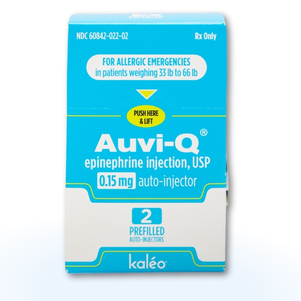 AUVI-Q® Epinephrine Injection, USP 0.15mg 2-Pack Auto-Injector