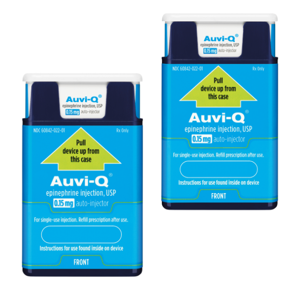 AUVI-Q® Epinephrine Injection, USP 0.15mg 2-Pack Auto-Injector