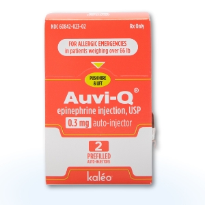 AUVI-Q® Epinephrine Injection, USP 0.3mg 2-Pack Auto-Injector
